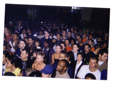 A crowd of p